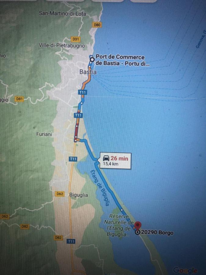 Sables De Biguglia Cordon Lagunaire Borgo  Εξωτερικό φωτογραφία